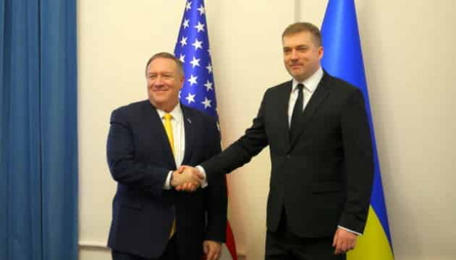 Zahorodniuk, Pompeo discuss Joint Forces Operation in Donbas