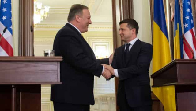 Zelensky thanks Pompeo for US sanctions policy