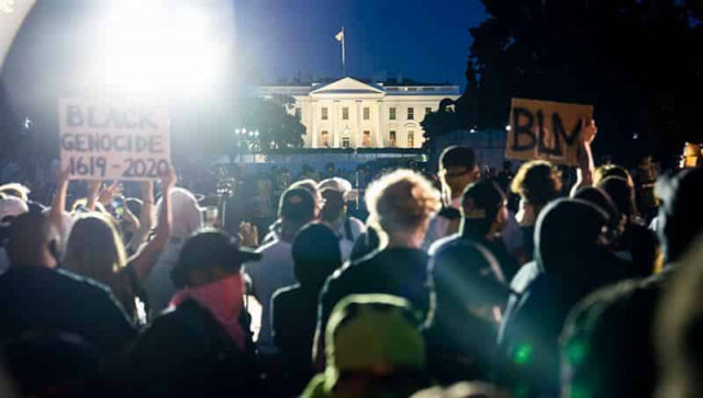 Трампа спрятали в бункере. Протесты не прекращаются