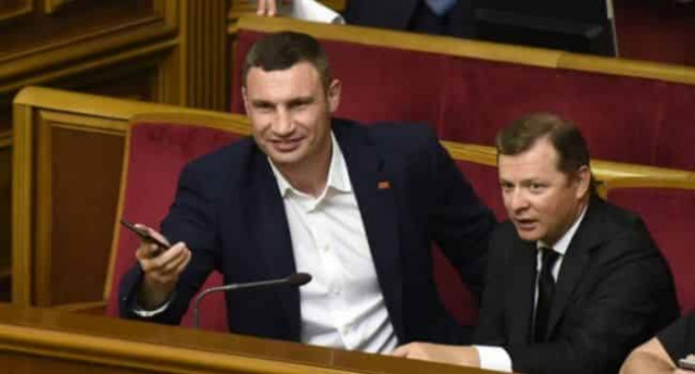 Ляшко объявил об объединении с Кличко для обороны страны от «зеленой чумы»