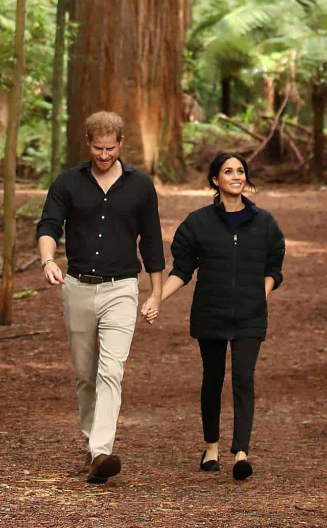 Prince Harry Took the Cutest Photo of Meghan Markle Cradling Her Baby Bump