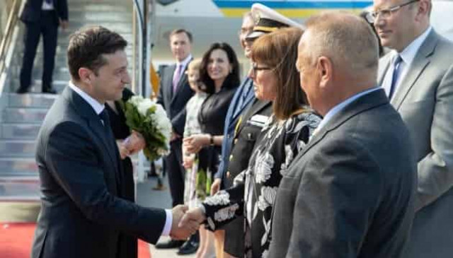 President Zelensky arrives in Canada
