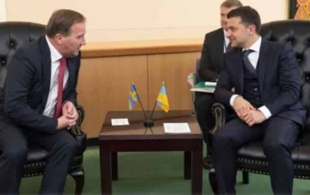 Зеленский проводит встречу с премьером Швеции