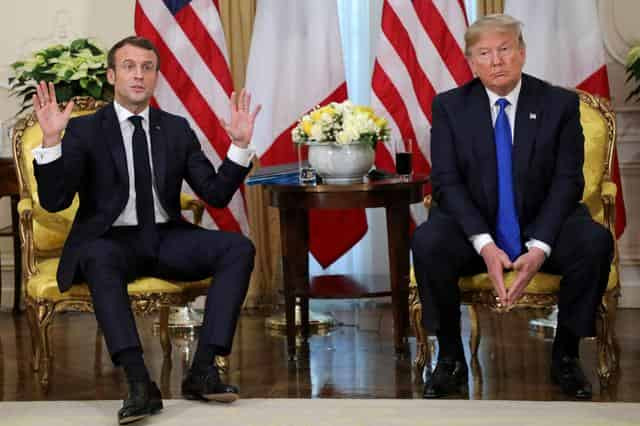 'Very, very nasty': Trump clashes with Macron before NATO summit