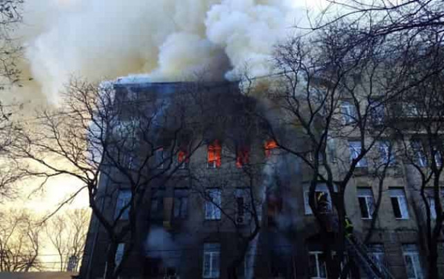 В Одеській ОДА назвали ймовірну причину пожежі