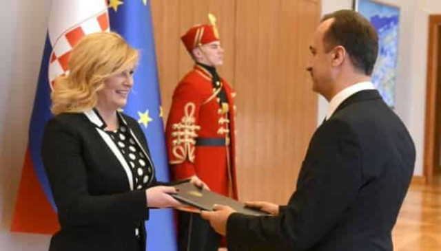 New Ukrainian ambassador presents credentials to Croatian president