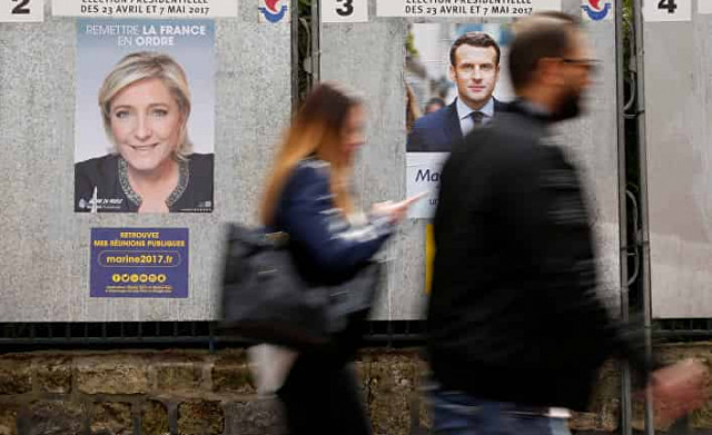 Дебаты Макрона и Ле Пен