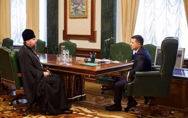 Епифаний обсудил с Зеленским Пасху