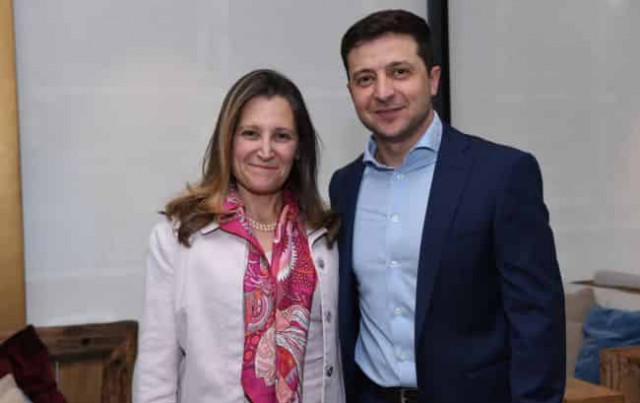 Зеленский провел встречу в главой МИД Канады