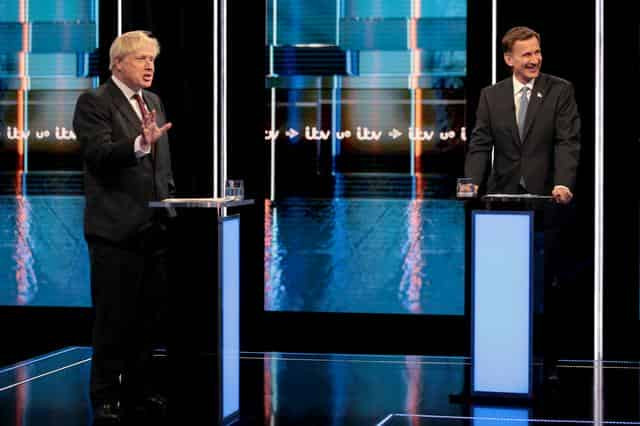 PM hopefuls battle over Brexit in bad-tempered debate