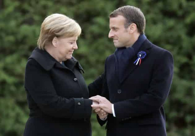 Macron says he would back Merkel if she runs for EU leadership