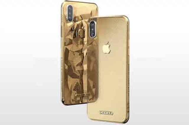 iPhone X отлили в жидком золоте
