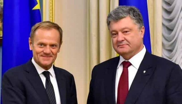 Порошенко передал Туску списки лиц и кораблей РФ, причастных к агрессии в Керченском проливе