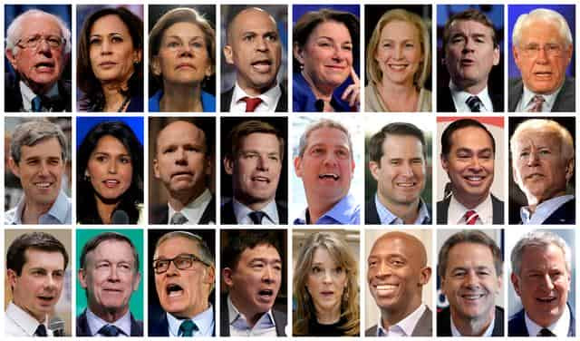 Democrats name 20 U.S. presidential candidates for first debate