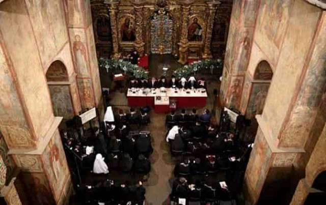 Появились фото заседания Объединительного собора