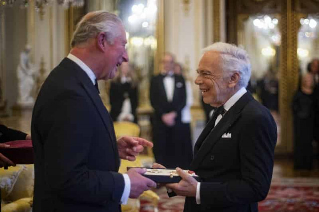 Ralph Lauren receives honorary knighthood in London