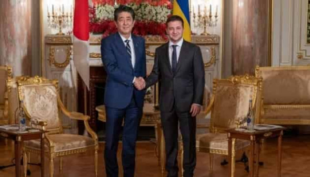 Zelensky meets with prime minister of Japan