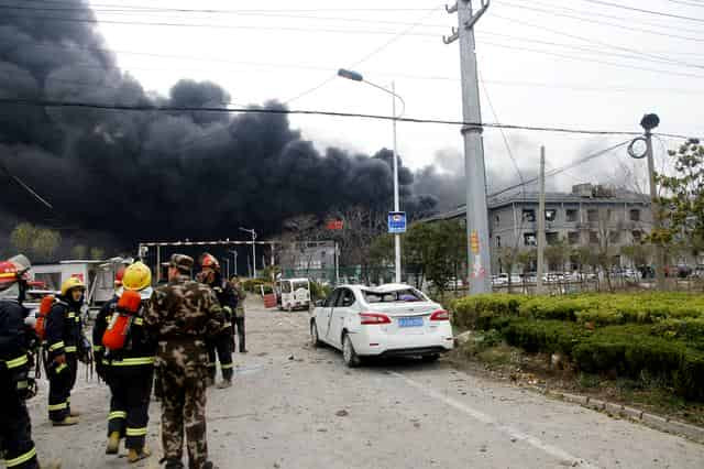 Explosion at Chinese chemical plant kills 47, injures 640