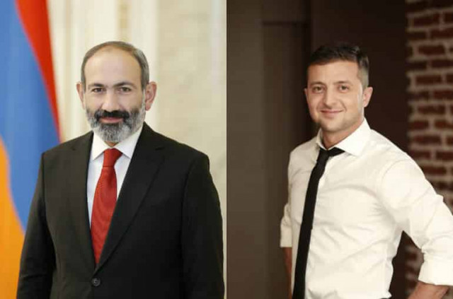 Armenian PM congratulates Zelensky tweeting in Ukrainian