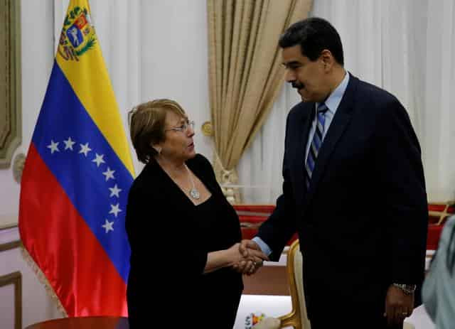 U.N. rights chief Bachelet urges Venezuela to release prisoners