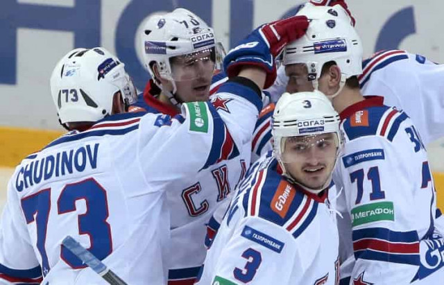 СКА одержал восьмую победу подряд в КХЛ, обыграв московский ЦСКА