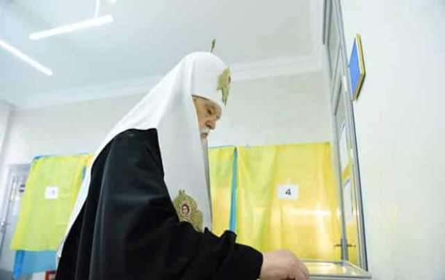 Патриарх Филарет поздравил Зеленского с победой на выборах