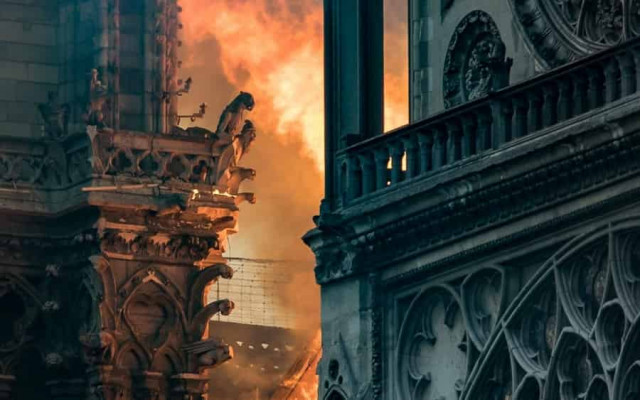 Подробности масштабного пожара возле Версаля