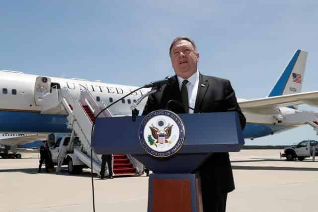 Pompeo visits Saudi Arabia as U.S. prods Iran for talks