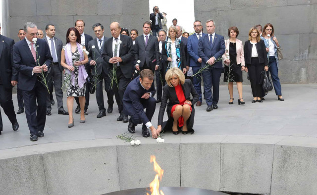 Macron on Armenian Genocide 104th anniversary: Man is capable of the worst