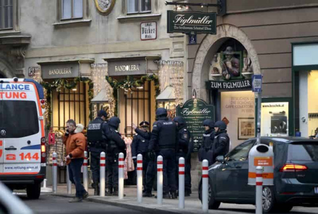 Austrian police detain 2 in Vienna restaurant shooting