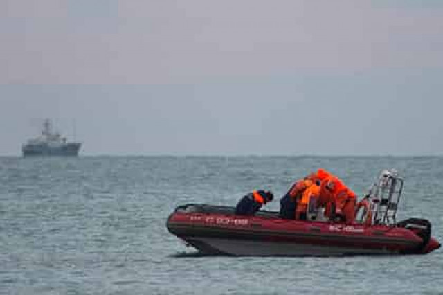 Установлено предполагаемое место столкновения Ту-154 с водой