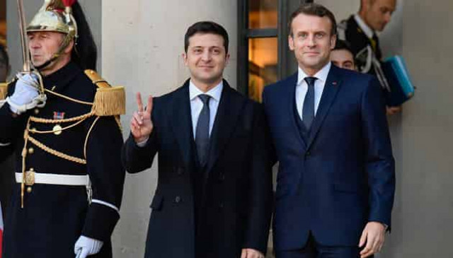 Zelensky invites Macron to visit Ukraine after pandemic