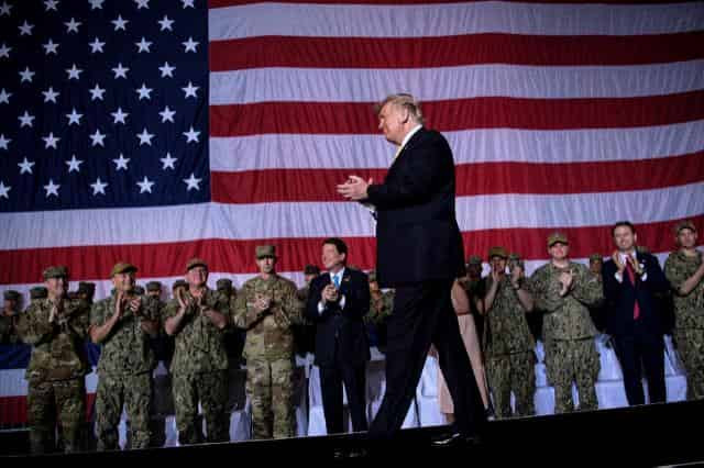 Trump touts US military power in Pacific after Japan emperor visit