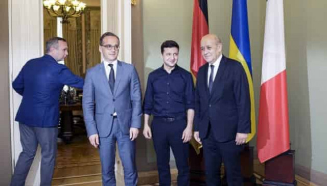 French, German ministers make statement after meeting with Zelensky
