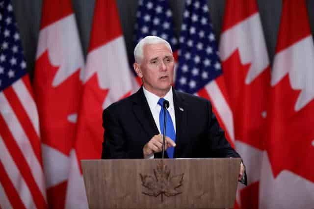 Pence says Canada should work with U.S. on Cuba and Venezuela