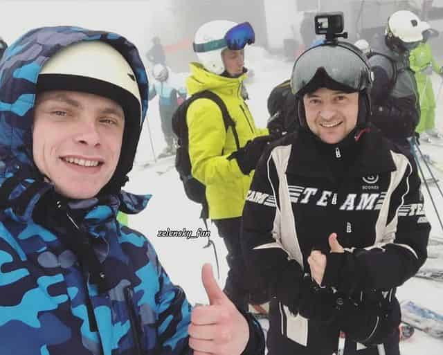 Зеленский на лыжах