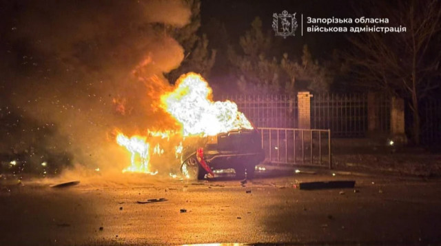 Росіяни атакували Запоріжжя безпілотниками: вдарили по транспортному об'єкту (Фото)
