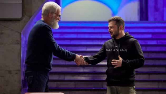 Netflix показал трейлер шоу Дэвида Леттермана с участием Зеленского