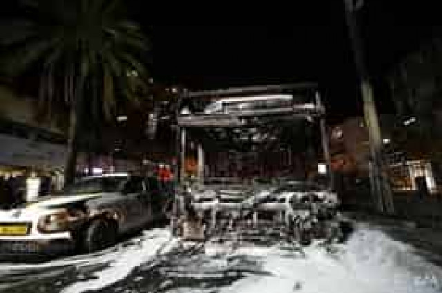 Небо Израиля - все в ракетах