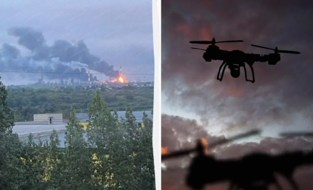 Дрони атакували НПЗ у Сизрані: почалася пожежа 