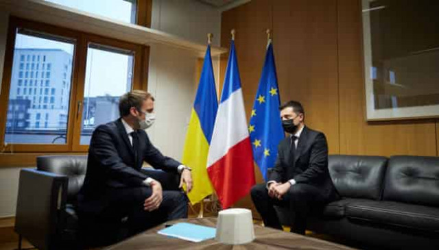 Macron tells Zelensky he declared support for Ukraine in call with Putin