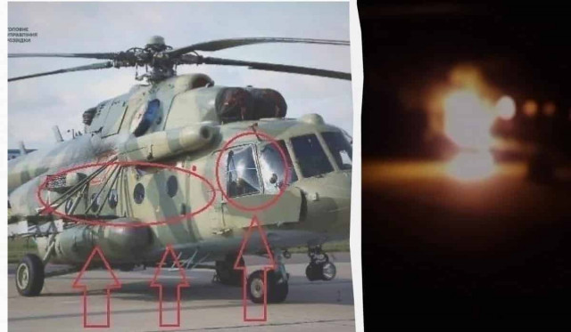 У Росії знищено гелікоптер Мі-8: в ГУР розповіли подробиці 