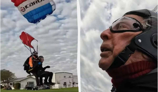 Рекорд, який важко перебити: 106-річний американець став найстарішим парашутистом світу