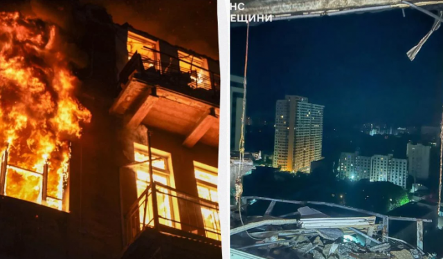 Масштабні пожежі, багато постраждалих: у ДСНС показали наслідки атаки на Одесу
