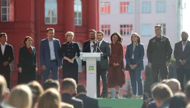 Zelensky takes part in presentation of Kyiv City Development Strategy