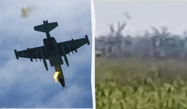 Знищено ворожий Су-25: нацгвардійці показали відео вдалого полювання

