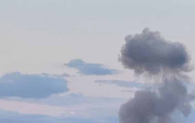 Над Киевом поднимаются клубы дыма
